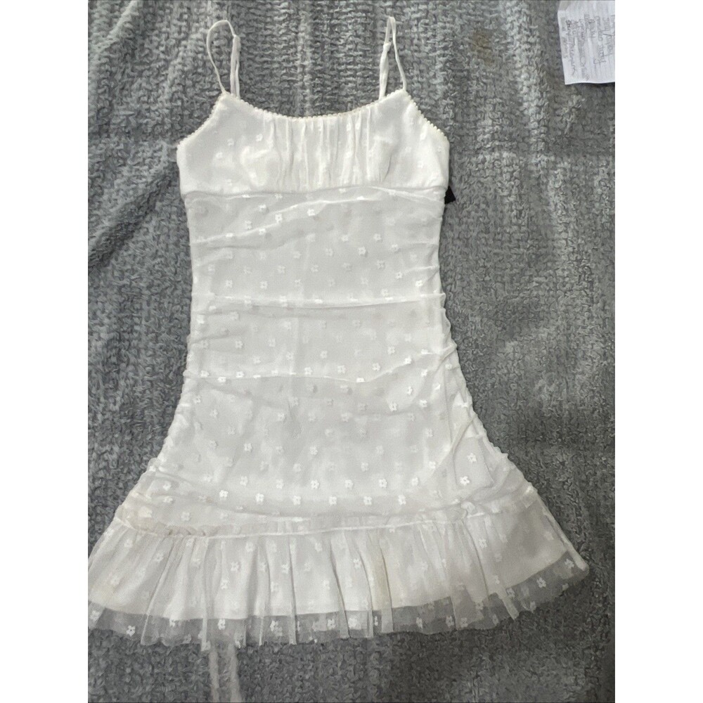 Altard State Dress Sm White Lace Ruffled Y2K Cottage Core Fairy